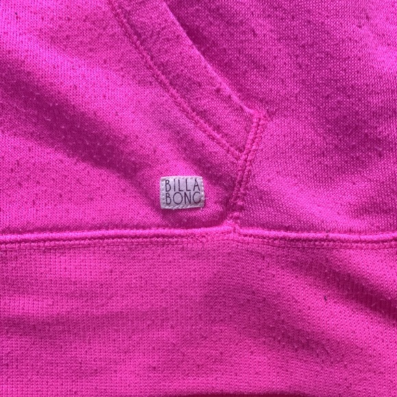 Medium Bright Pink Billabong Hoodie - Picture 5 of 7